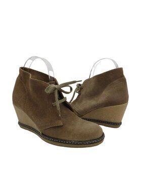 J.CREW Women's Tan Suede MacAlister Wedge Boots Size 7